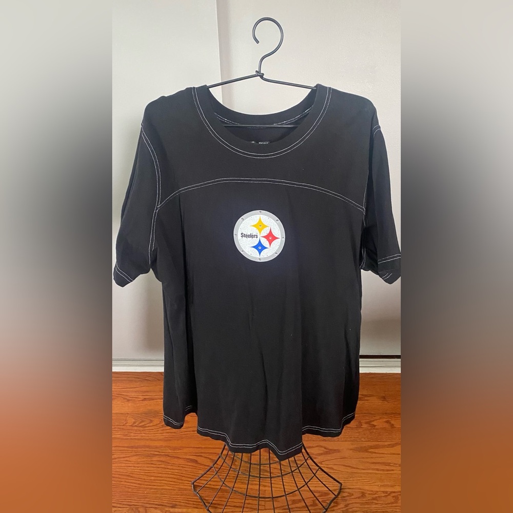 NFL Team Apparel Steelers Black T-Shirt